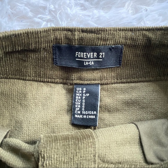 NWT Forever 21 Corduroy Button Down Skirt S - Picture 8 of 9